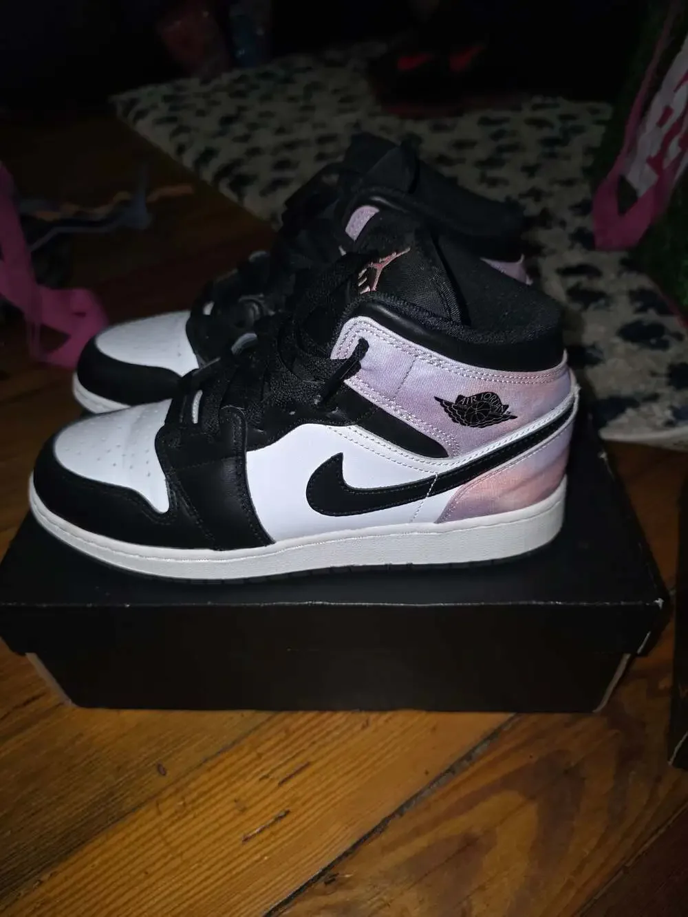 Nike Air Jordan 1 Mid SE (GS) 'Zen Master' Tie-Dye